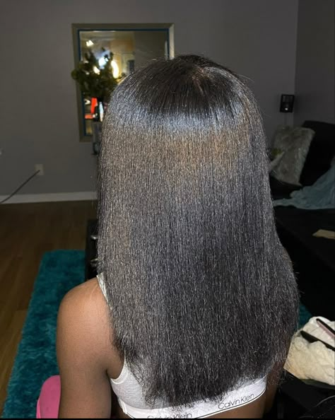 4c Relaxed Hairstyles, Single Plaits Natural Hair, 4c Silk Press, Mid Back Length Hair, Coco Jojo, Natural 4c Hair, Some Hairstyles, Relaxed Hairstyles, Graduation Hair