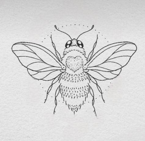 Bumblebee Tattoo Simple, Bumblebee Outline, Bee Tattoo Outline, Bee Tattoo Stencil, Fine Line Bee Tattoo, Babe Tattoo, Tattoo Para, Bee Sketch, Bee Tattoos