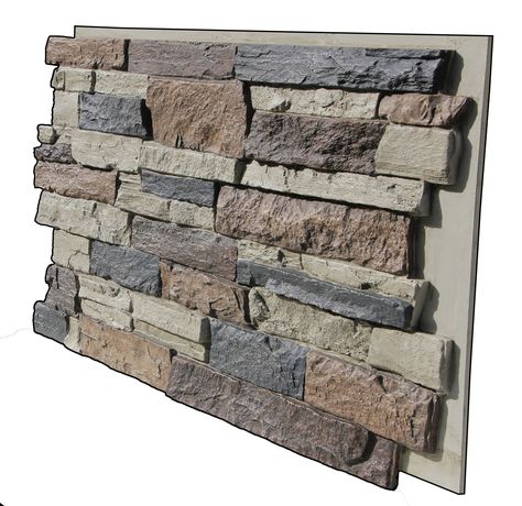 Brown In Nature, Stone Panels Exterior, Rock Siding, Creekside Cabin, Faux Stone Sheets, Interior Accent Wall, Stacked Stone Panels, Dry Stack Stone, Stone Deck