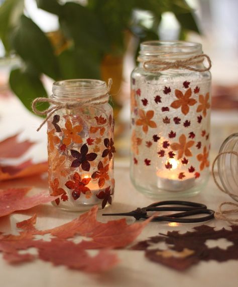 leaflaternproject | Reaching Happy Leaf Lantern Craft, Leaf Mason Jar Candle, Diy Hummingbird Feeder, Leaf Lantern, Cactus Craft, Cloud Craft, Lantern Craft, Playdough Activities, Diy Leaves