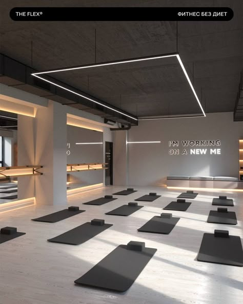 Gym Architecture, Yoga Room Design, Dance Studio Design, Boutique Gym, Gym Design Interior, Dream Gym, Spin Studio, Barre Studio, Studio Pilates