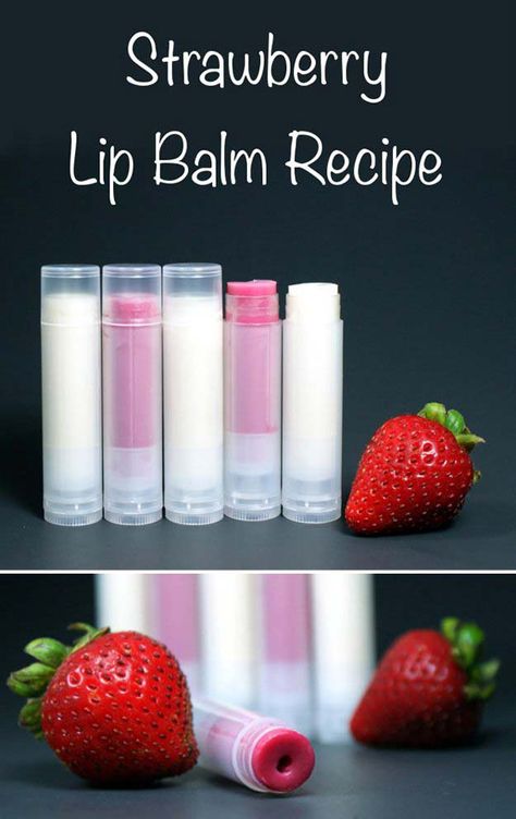 Diy Crafts To Do At Home, Lip Balm Recipe, Balm Recipe, Strawberry Lip Balm, Lip Balm Recipes, Homemade Lip Balm, Diy Lip Balm, Diy Lips, Sell Diy