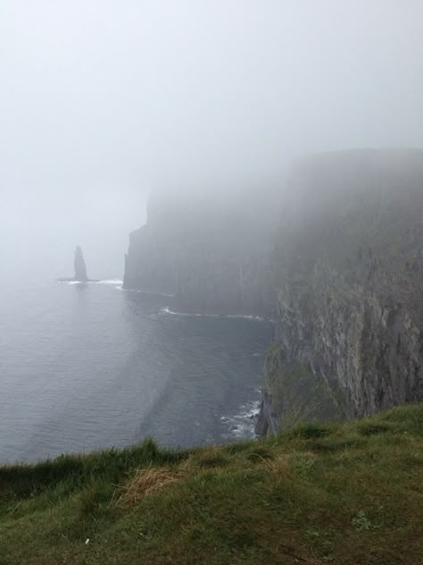 Cliffs In Ireland, Ireland Aesthetic, Ireland Weather, Foggy Weather, House By The Sea, Cliffs Of Moher, In Another Life, Pretty Places, The Guest