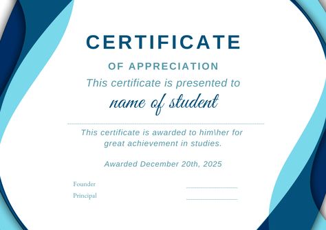 appreciation certificates for students. Classroom Welcome Boards, Appreciation Certificate Templates, Appreciation Certificate, Graduation Frame, Classroom Welcome, Education Certificate, Bio Data, School Certificates, Welcome Boards