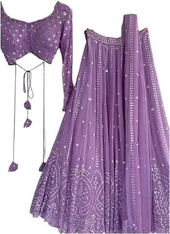 Amazon.in : purple lehenga for women Trending Lehenga Designs, Lilac Lehenga, Lavender Lehenga, Purple Lehenga, Simple Lehenga, Diwali Outfits, Stitched Lehenga, Indian Wedding Wear, Western Wear For Women