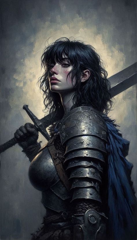 Mother Character Art, Black Armor Female, Strong Woman Character Design, Dark Medieval Fantasy Art, Woman Knight Art, Female Dark Knight, Medieval Warrior Woman, Female Warrior Character Design, Female Knight Art