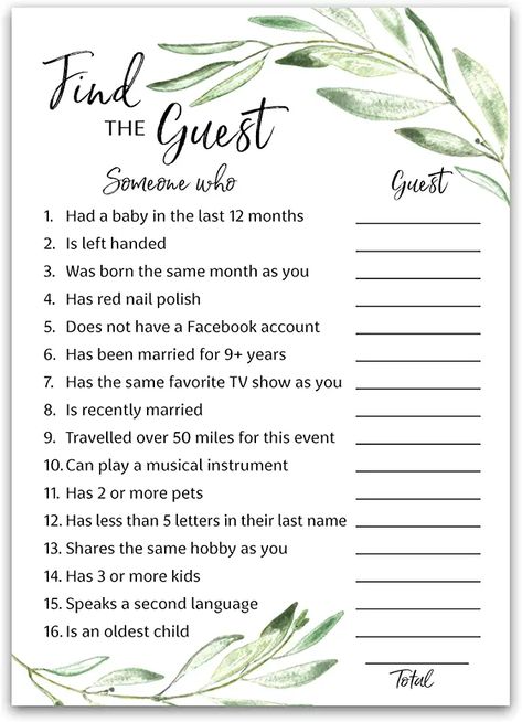 Boho Boy Baby Shower Games, Garden Theme Baby Shower Games, Guess The Guest Game, Gender Neutral Sprinkle, Botanical Baby Shower Games, Olive Theme Baby Shower Ideas, Netural Baby Shower Decoration, Baby Shower Botanical Theme, Green Baby Boy Shower Ideas