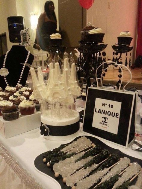 Chanel Birthday Party Ideas | Photo 2 of 51 Chanel Themed Birthday Party, Chanel Party Theme, Chanel Birthday Party Ideas, French Themed Birthday, Coco Chanel Birthday Party, Chanel Inspired Party, My Super Sweet 16, Chanel Baby Shower, Coco Chanel Party