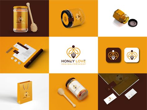 Bee honey Logo & Brand Identity Design by Designer Nishad | Logo  Designer Butterfly Logo Design, Logo Bee, Honey Logo, Bee Logo, Design Campaign, Honey Design, Butterfly Logo, Bee Honey, Logo Brand Identity