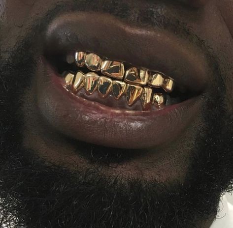 Gold Teeth Grills, Gold Grills, Teeth Grills, Rappers Delight, Grillz Teeth, Stop Yelling, Gold Grill, Luxury Aesthetics, Gold Grillz