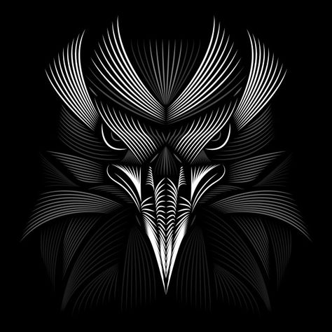 Eagle design. linocut style. black and w... | Premium Vector #Freepik #vector #animals #face #eagle #engraving Linocut Design, Eagle Vector, Eagle Wallpaper, Eagle Art, Vector Line, Eagle Tattoo, Animated Wallpapers For Mobile, Black Phone Wallpaper, Eagle Design