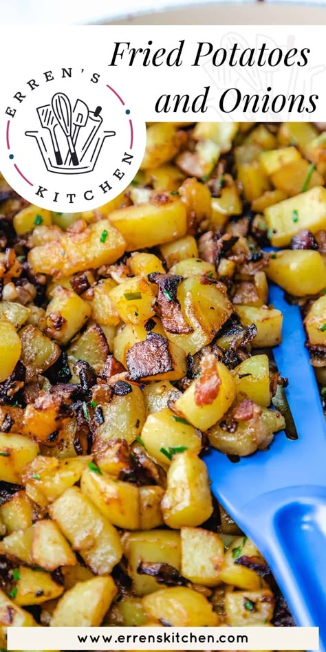 Potatoes And Onions Recipe, Fall Casserole Recipes For Dinner, Potatoes With Peppers And Onions, Pan Fried Potatoes And Onions, Southern Veggies, Fried Breakfast Potatoes, Best Fried Potatoes, Fall Casserole Recipes, Fall Casserole