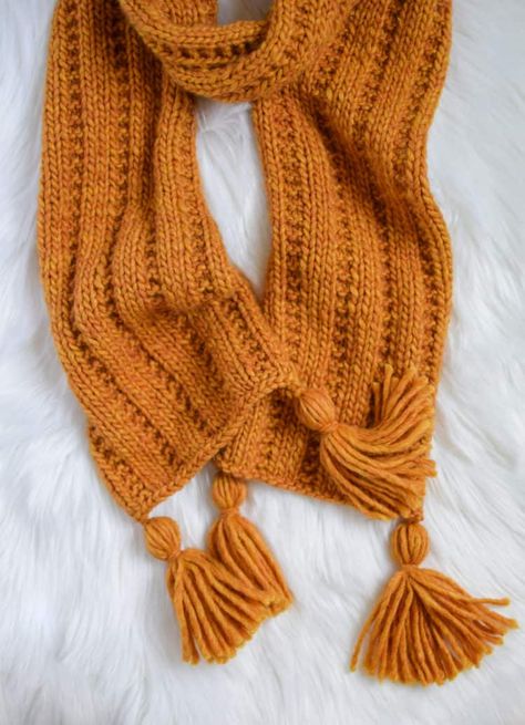 Garter Rib Knit Scarf – Free Pattern Tweed Scarf Pattern, Easy Scarf Knitting Patterns Free, Rib Knit Scarf, Easy Scarf Knitting Patterns, Knit Scarfs, Knitting Scarves, Knitting Patterns Free Scarf, Knitted Scarves, Scarf Patterns