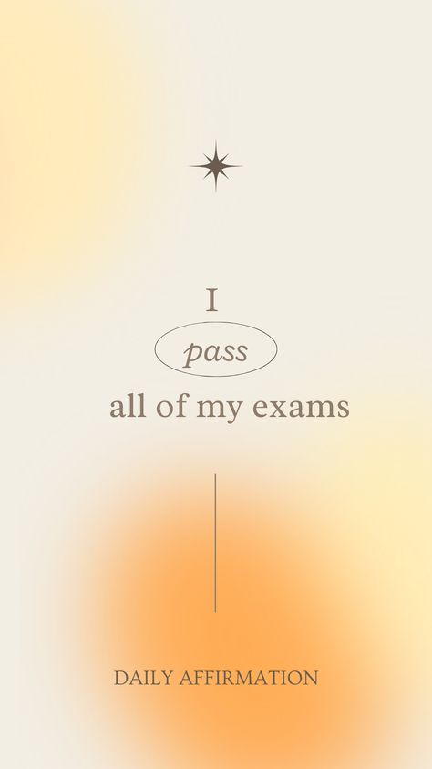 I pass all of my exams!I get A ! I am accepted! #affirmation #dailyaffirmation #motivation #quote #consistency #spirituality #brightcolour #yellow #star #schedule #desire #fame #success #belief #faith #mindfulness #mindful #selflove #selfcare #selftalk #prosperity #flourish #dreamself #aesthetic #manifestselflove #prettyquotes #auraquotes  #socialmediaquotes #manifestingwallpapers #socialmediasuccess #viralhacks #fameaffermations #fulltimecontentcreator #bestdayaffirmation #hardwork #famequotes I Passed At My First Attempt, Passed My Exam Quotes, Board Exam Vision Board, Exam Success Affirmations Positive, Exam Success Aesthetic, Pass Board Exam Aesthetic, I Passed My Exam Quotes, Passed All My Exams, Exam Pass Affirmation