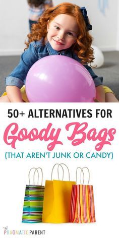 50 Alternatives for goody bags that aren't candy plastic toys or junk. Alternatives for kid's birthday party goody bags that won't gettossedin the trash. #kidsbirthdayparty #kidsbirthday #goodybags #alternativesforgoodybag #nojunkgoodybag Candies For Birthday Party, What To Put In Goodie Bags For Kids, 2nd Birthday Goodie Bags Ideas, Ideas For Goodie Bags, Kids Gift Bags Birthday Party Favors, Party Bag Ideas For 1st Birthday, Great 8 Birthday Party, Easy Kids Party Favors, 1st Birthday Gift Bags Goodies