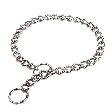 SGODA Chain Dog Training Choke Collar 22 in 3 mm *** Read more at the image link. (This is an affiliate link) Dog Training Tools, Collar Chain, Training Collar, Heavy Chain, Martingale Collar, Dog Training Collar, Dog Collars & Leashes, Metal Chain Link, Choker Collar