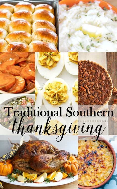 Traditonal Southern Thanksgiving Soul Food and More Thanksgiving Soul Food, Thanksgiving Menu List, Easy Thanksgiving Menu, Southern Thanksgiving Recipes, Southern Thanksgiving Menu, Southern Thanksgiving, Thanksgiving Meals, Thanksgiving Foods, Traditional Thanksgiving Menu