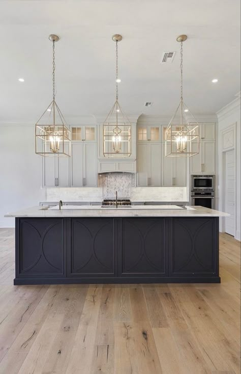 Grey Kitchen Island, Dark Grey Kitchen, Black Kitchen Island, Dream Kitchens Design, Kitchen Remodel Design, New House - Kitchen, White Kitchen Design, Dream Kitchens, Kitchen Inspiration Design