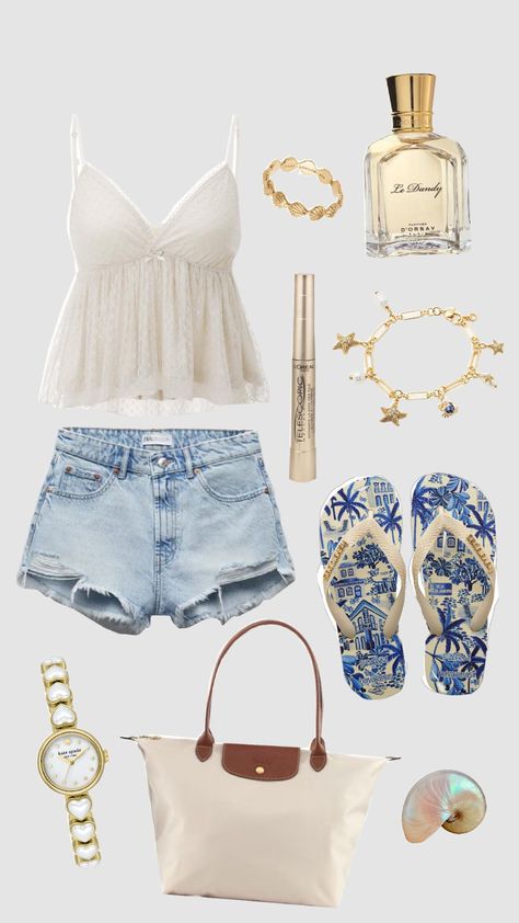 #outfit #summer #blue #pinterest #aesthetic #european #beach Outfit Inspo For Cruise, Summer Outfits For The Beach Vacations, Beach Outfit For Work, Vcay Summer Outfit, Beach Outfits Inspiration, Outfit For A Cruise, Outfit Inspo For Europe, Cute Outfits For Europe Travel, Cute European Outfits Summer