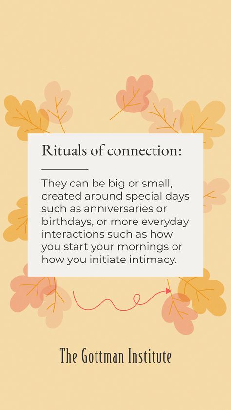 A ritual is a structured event or routine that you each enjoy and depend on and both reflects and reinforces your sense of togetherness. Rituals of connection are an important tool for successful relationships and a way of regularly turning towards your loved ones. Relationship Communication, Train Of Thought, Communication Relationship, Successful Relationships, Marriage Counseling, Private Practice, Marriage Quotes, Lovey Dovey, White Noise