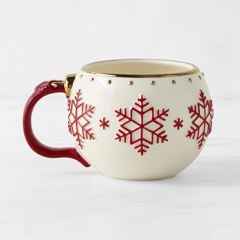 'Twas the Night Before Christmas Ornament Figural Mug | Williams Sonoma Coffe Mugs For Christmas, Initial Christmas Mug, Custom Christmas Mugs, Mug Cristma, Cutest Christmas Mugs, Christmas Mugs Customized, Christmas Mug Ornaments, Personalized Mugs Vinyl Christmas, Hand Print Christmas Mugs