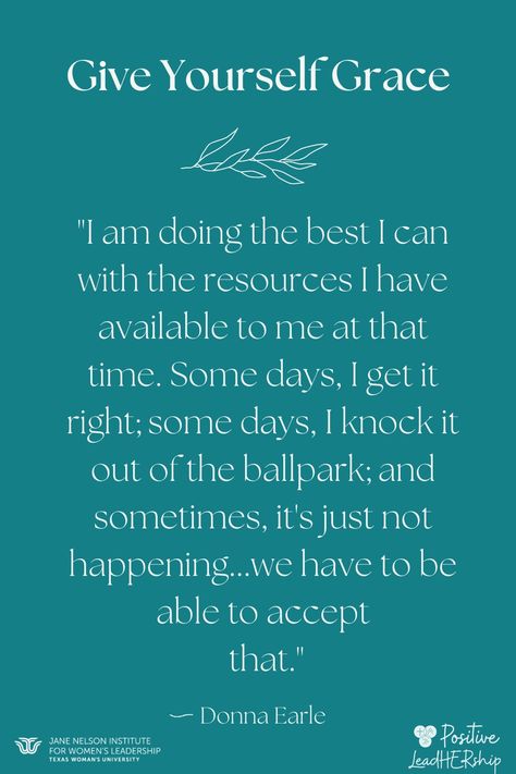 Giving yourself grace is one of the most necessary things to do for your mental health as a mother. We wear many hats and juggle countless responsibilities. Some days, you soar high and achieve greatness; other days, you face challenges. It is impossible to be perfect at all times, so be forgiving of yourself. You are doing the best you can, and your children know that. What are some of the things you say to yourself to give yourself grace? #motivationalmonday #mom #donnaearle #embracegrace Women Wear Many Hats Quotes, Give Myself Grace Quotes, Giving Myself Grace Quotes, Self Grace Quotes, Have Grace For Yourself, Giving Grace To Others Quotes, Giving Yourself Grace Quotes, Giving Grace Quotes, Grace Quotes Strength