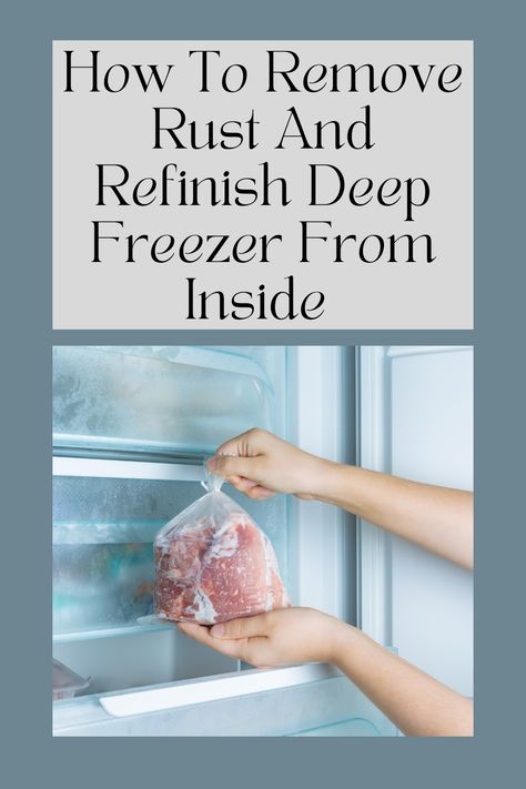 Rust can form on the inside of your deep freezer over time, making it difficult to use. In this guide, you will learn how to remove rust and refinish the freezer so that it looks new again. This process is simple and takes only a few hours to complete. How To Clean Refrigerator, Deep Freezer, Paint Removal, Clean Refrigerator, Wooden Window Frames, Remove Rust, Start Painting, Chest Freezer, The Key To Success