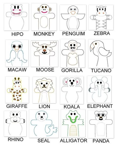 Pencil Topper Crafts, Animal Hand Puppets, Finger Puppet Patterns, Felt Puppets, Quiet Book Templates, Puppets For Kids, Puppets Diy, Felt Finger Puppets, Puppet Patterns