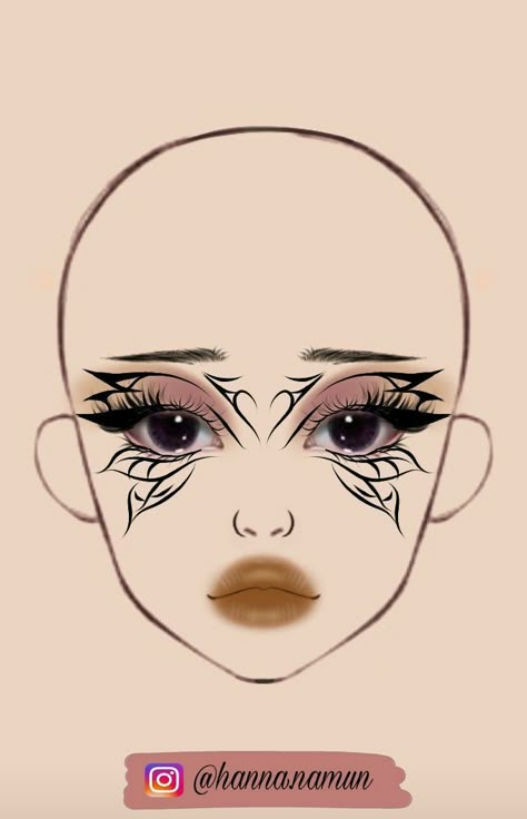 Dark Fairy Makeup Halloween, Graphic Liner Makeup Hooded Eyes, Boceto Makeup Egirl, Crazy Eyeliner Looks, Crazy Eyeliner, Makeup Looks Drawing, Eyeliner Drawing, Makeup Ideas Drawing, Makeup Sketch