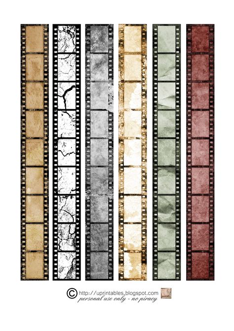 Vintage Stickers Printables Retro, Vintage Film Strip, Vintage Paper Printable, خريطة ذهنية, Vintage Scrapbook Paper, Papel Vintage, طابع بريدي, Scrapbook Printing, Diy Journal Books