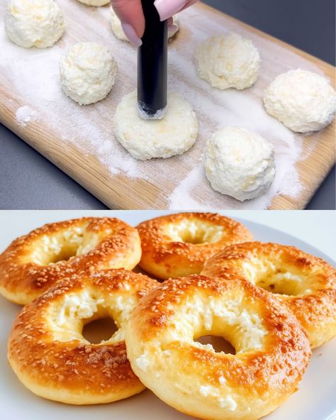 These Cheesy Cottage Cheese Bagels are a delightful, protein-packed alternative to traditional bread-based bagels. Made with simple, wholesome ingredients, they’re soft, flavorful, and customizable with your favorite herbs and spices. Whether you're looking for a quick breakfast, a satisfying snack, or a light lunch, these bagels are the perfect solution. The addition of sesame seeds adds a delightful crunch, making them both nutritious and delicious. Preparation Time Prep Time: 15 minutes Cook Cottage Cheese Bagels, Mini Bagel Pizza, Bagel Pizzas, Recipes Using Ricotta Cheese, Smoked Salmon And Avocado, Recipe Using Ricotta, Cheddar Bagels, Onion Bagel, Salmon And Avocado