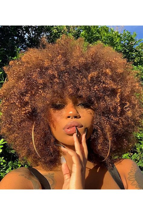 DZtineke Afro Wigs for Black Women 10 inch Afro Curly Wig 70s Large Bouncy and Soft Afro Puff Wigs Natural Looking Full WIgs for Party Cosplay Afro Wig Short Curly Afro, Cabello Afro Natural, Curly Afro Wig, Big Afro, Site Model, Afro Wig, Dyed Natural Hair, Pelo Afro, Afro Wigs