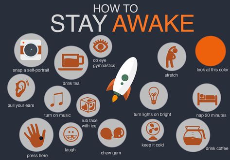 How to stay awake Staying Awake Tips, Working Night Shift, Back To University, Pulling An All Nighter, Stay Awake, Fun Sleepover Ideas, School Study Tips, College Hacks, Circadian Rhythm