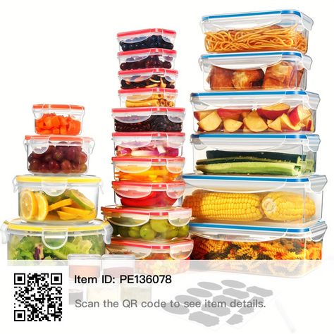 Fridge Organized, Containers For Kitchen, Leftover Food, Label Marker, Plastic Food Containers, Out To Lunch, Airtight Food Storage, Fridge Organization, Plastic Container Storage