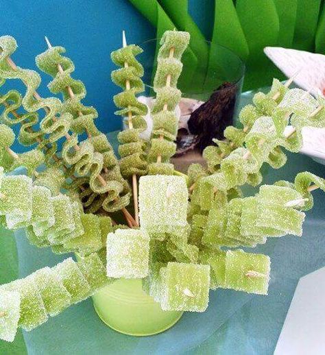 Green Seaweed Sugar Ribbons Spongebob Birthday Party Decorations, Sour Punch, Ariel Birthday Party, Ariel Party, Bubble Guppies Party, Spongebob Birthday Party, 25th Birthday Parties, Bubble Guppies Birthday, Ariel Birthday