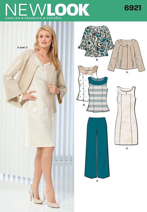 Purchase New Look 6921 and read its pattern reviews. Find other Dresses, Tops, Coat/Jacket, Pants, sewing patterns. Puffy Quilt, Linen Dress Pattern, Tunic Sewing Patterns, New Look Patterns, Embroidery Yarn, Sewing Garments, Burda Sewing Patterns, Shirt Dress Pattern, Teacher Wardrobe