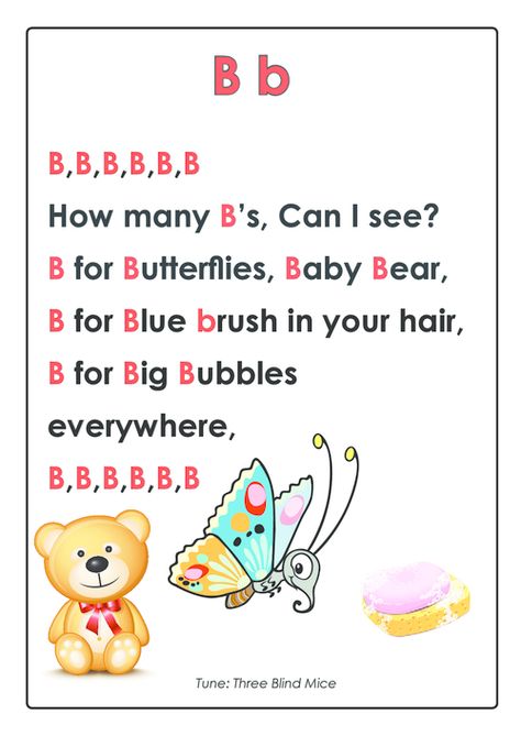 Help your child develop cognitive brain centers that aid in recognition and memorization. Learning to rhyme helps your child learn and memorize Kindergarten Graduation Songs, Preschool Poems, Graduation Songs, Letter Song, Kindergarten Songs, Learning Reading, Abc Songs, Alphabet Songs, Jolly Phonics