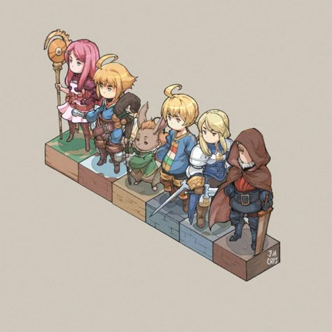 Final Fantasy Concept Art, Final Fantasy Tactics Advance, Character Creation Ideas, Akihiko Yoshida, Dnd Party, Isometric Game, Final Fantasy Tactics, Gaming Things, Fantasy Universe