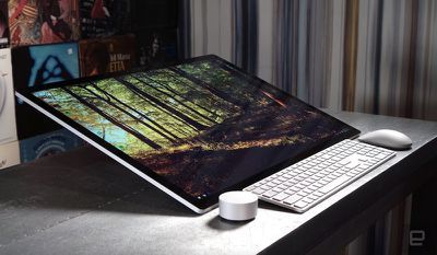 Microsoft Surface Studio, Imac Laptop, Technology Video, Surface Studio, Microsoft Surface Book, Imac Desktop, Computer Desk Setup, Microsoft Surface Laptop, Gadgets Technology