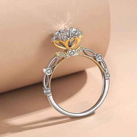 Ring Shank Designs, Flower Engagement, Jewellery Design Sketches, Art Jewelry Design, Jewelry Design Drawing, Flower Engagement Ring, Silicon Carbide, Ring Shank, Gold Jewellery Design Necklaces