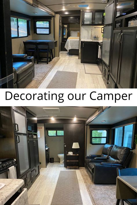 Camper Decorating Ideas - Making Your Camper Feel Like Home - DIY Home Improvement Blog Rv Dinette Decor Ideas, Rustic Camper Decorating Ideas, Decorating A Travel Trailer, Redo Camper Interior Diy, Decorating A Camper Trailer, How To Decorate A Camper, 5th Wheel Decorating Ideas, Rv Camper Decorating Ideas, Camper Decorating Ideas Travel Trailers