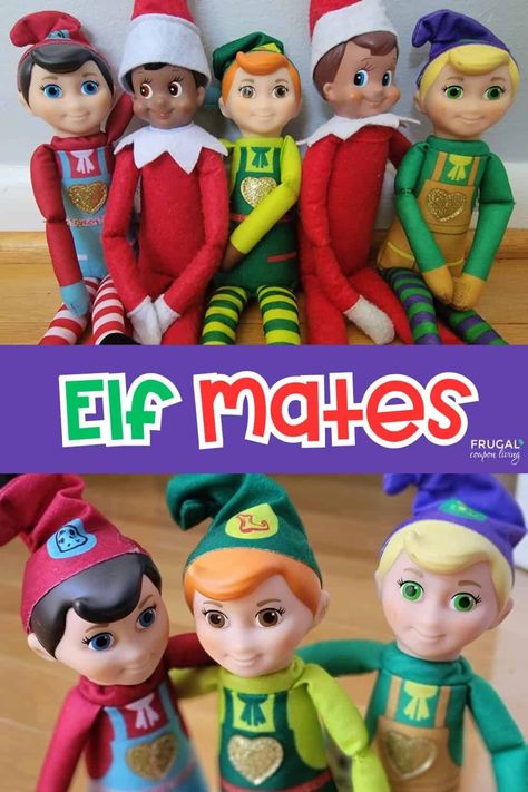 Elf Mates are adoptable elves that help Santa Claus bring back the true spirit of Christmas. The trio of Elf Mates are closely associated with everyone's favorite Elf on the Shelf, a children's book that has become a cultural phenomenon. There are three Elf Mates: the Toy Maker, the Chef, and the Cobbler, each with a unique personality and mission to spread kindness and cheer during the holiday season. Let's learn more about these Elf companions!  New Elf ideas & free Elf on a Shelf printables. Elf On A Shelf Printables, Mate Idea, Elf Printables, Kindness Elves, Elf Pets, Christmas Freebie, The Cobbler, Elf On A Shelf, Meet Santa