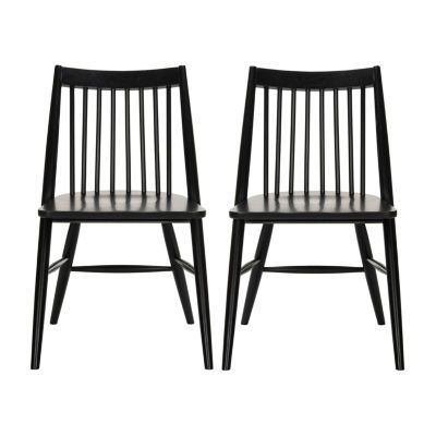 Buy Wren Dining Side Chair-Set of 2 at JCPenney.com today and Get Your Penney's Worth. Free shipping available Black Kitchen Chairs, Dining Table Redo, Retro Dining Chairs, Tufted Side Chair, Fabric Chairs, Traditional Dining Rooms, Lake House Kitchen, Small Dining Area, Clean Decor