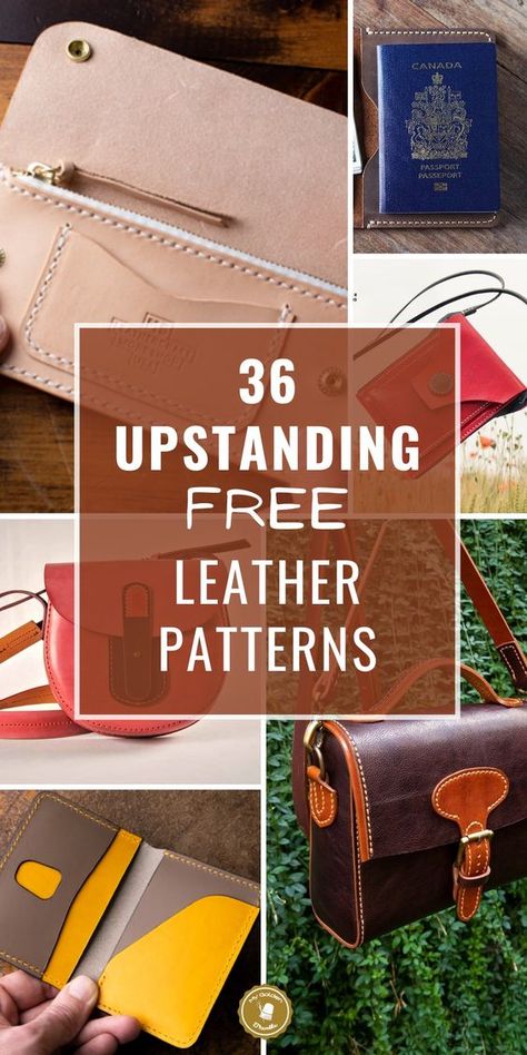 Simple Leather Bag Pattern Free, Ladies Leather Wallet Pattern, Pattern Leather Wallet, Leatherwork Patterns Free Printable, How To Sew Leather Bag, Leather Pouch Pattern Diy, Simple Leather Bags Handmade, Leather Wristlet Pattern, Womens Leather Wallet Pattern Free