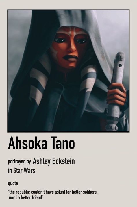 Ahsoka Minimalist, Ahsoka Poster, Ashoka Tano Quotes, Ahsoka Tano Wallpaper, Ahsoka Tano Aesthetic, Ahsoka Tano Lockscreen, Ahsoka Tano Wallpaper Aesthetic, Star Wars The Clone Wars Ahsoka, Ahsoka Tano Quotes