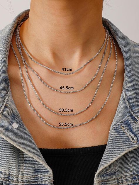 Minimalist Chain, Silver Rope Chain, Twist Pattern, Wholesale Silver Jewelry, Rope Cord, Link Design, Rope Chain Necklace, Fashion Minimalist, Chain Necklaces