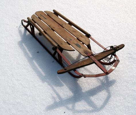 snow sled | the picture above shows an old snow sled i have i have had this since ... Vintage Sled, Snow Sled, Studio Rental, Luge, Mini 8, My Childhood Memories, Vintage Memory, Those Were The Days, Christmas Minis