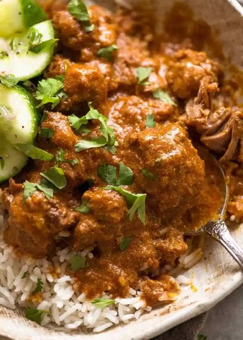 Rohan Josh Recipe, Indian Lamb Curry, Lamb Curry Recipes, Lamb Rogan Josh, Healty Dinner, Rogan Josh, Tomato Curry, Indian Foods, Lamb Dishes