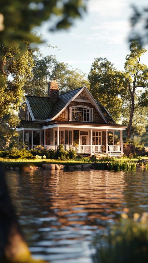 Riverside Cottage with a Cozy Porch