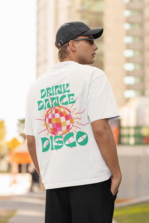 Vintage Disco Tshirt, Retro T Shirt Design Graphics, 70s T Shirts Vintage Tees, Dance T Shirts, Retro Disco Party, Disco Ball Graphic, Disco Dance Party, Dance T Shirt, Vintage Disco